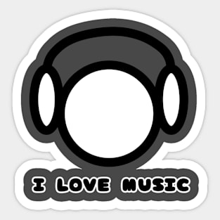 I love music Sticker